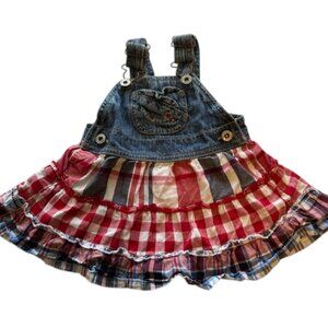 OshKosh B'goshPatriotic Tiered Overall Dress- Infants Size 6 Months